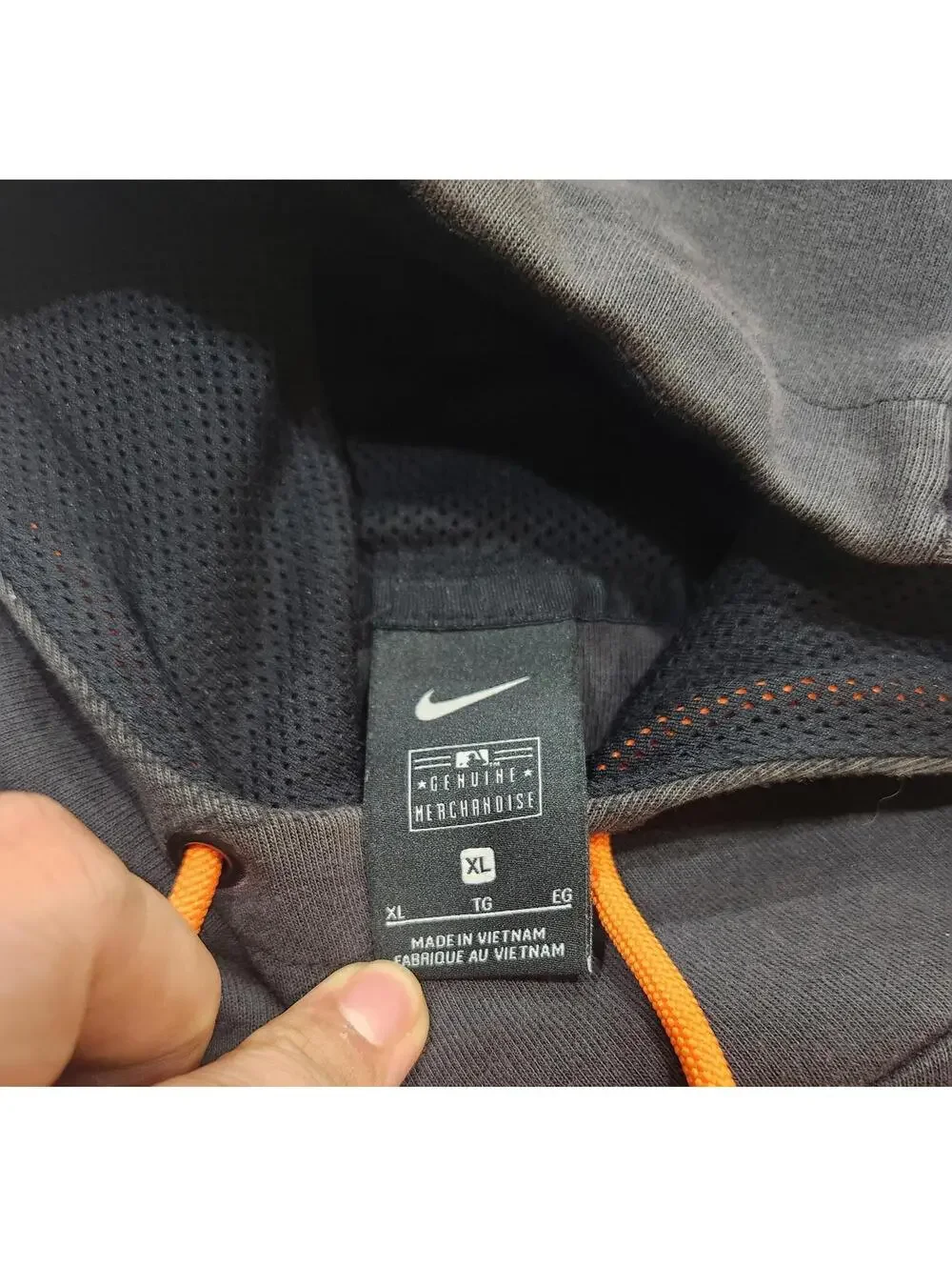 Vntg Nike San Francisco Giants Authentic Collection Performance Pullover Hoodie